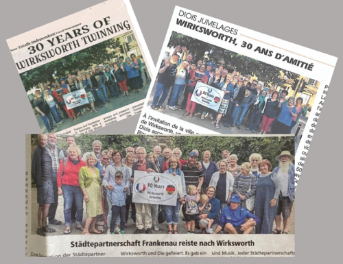 Press coverage of the twinning visit